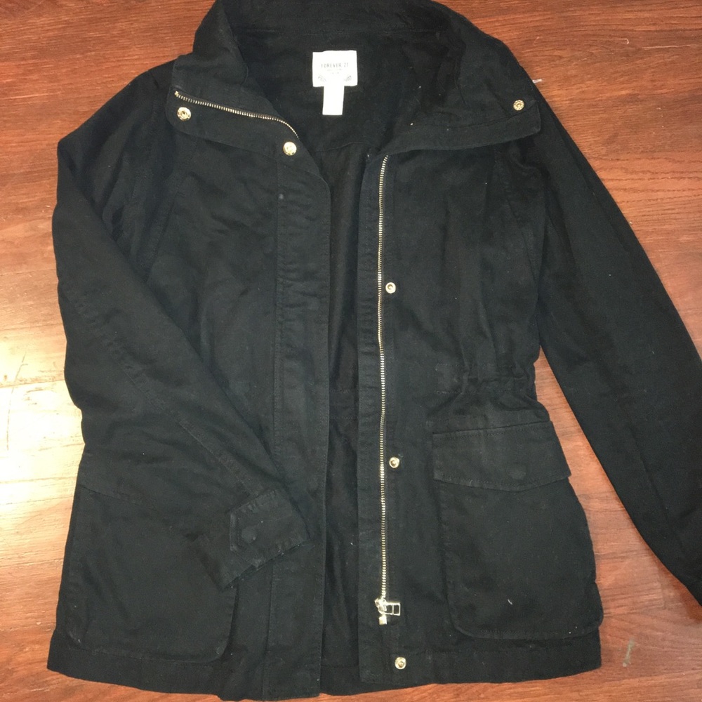 Forever 21 black parka